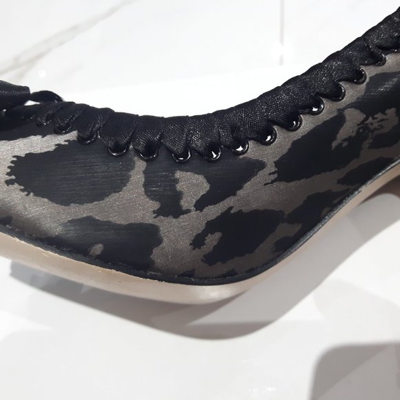 Vintage Y2K Peep Toe Animal Print Kitten Heels - Picture 14 of 15